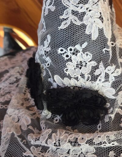 witches hat lace closeup