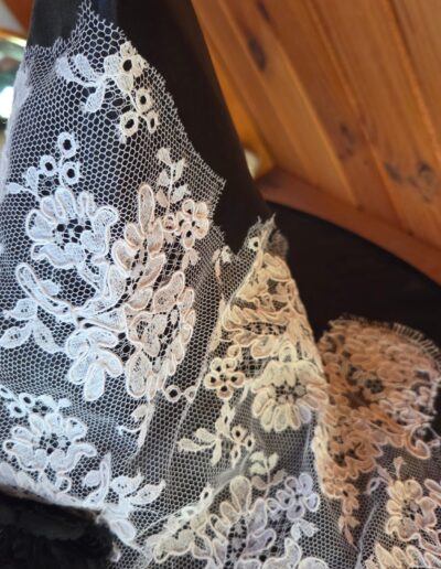 witches hat lace closeup