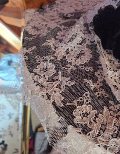 witches hat lace closeup