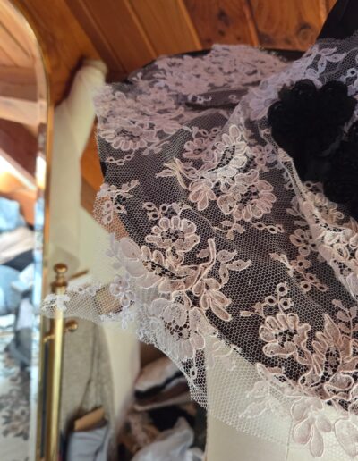 witches hat lace closeup