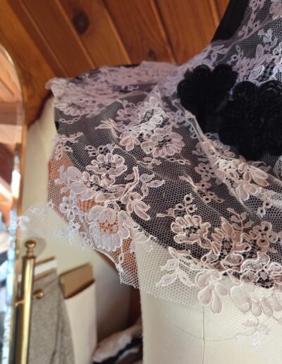 witches hat lace closeup