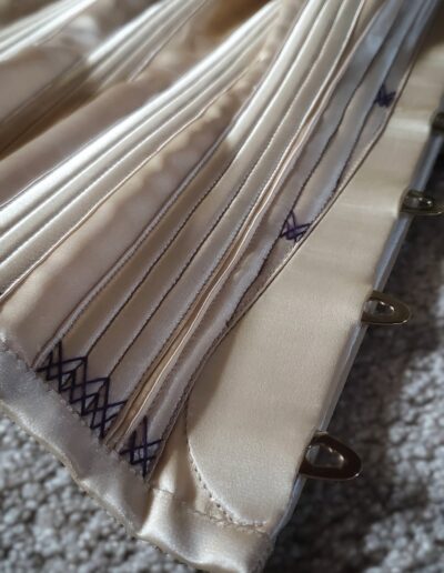 1980s corset spoon busk and embroidery floss