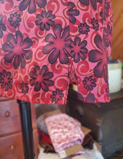 60s mini skirt bottom hem