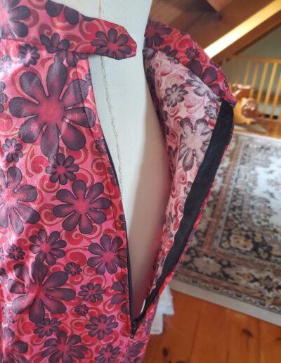 60s mini skirt zipper