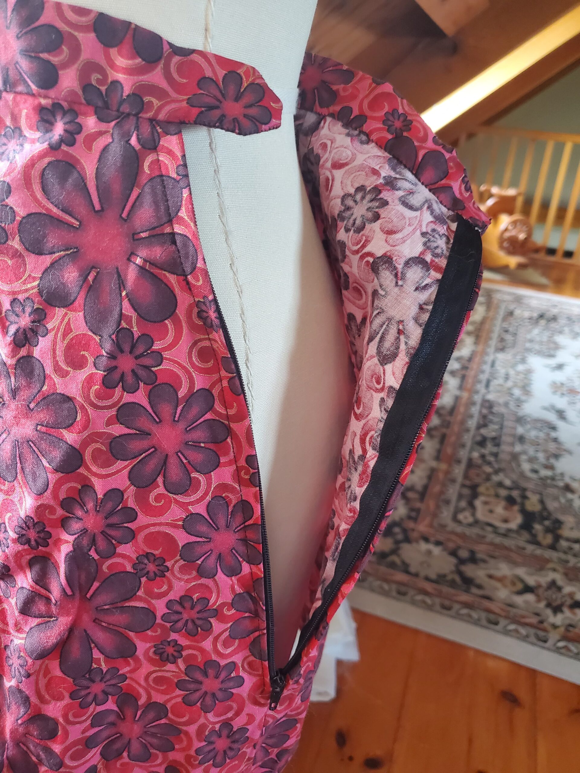 60s mini skirt zipper