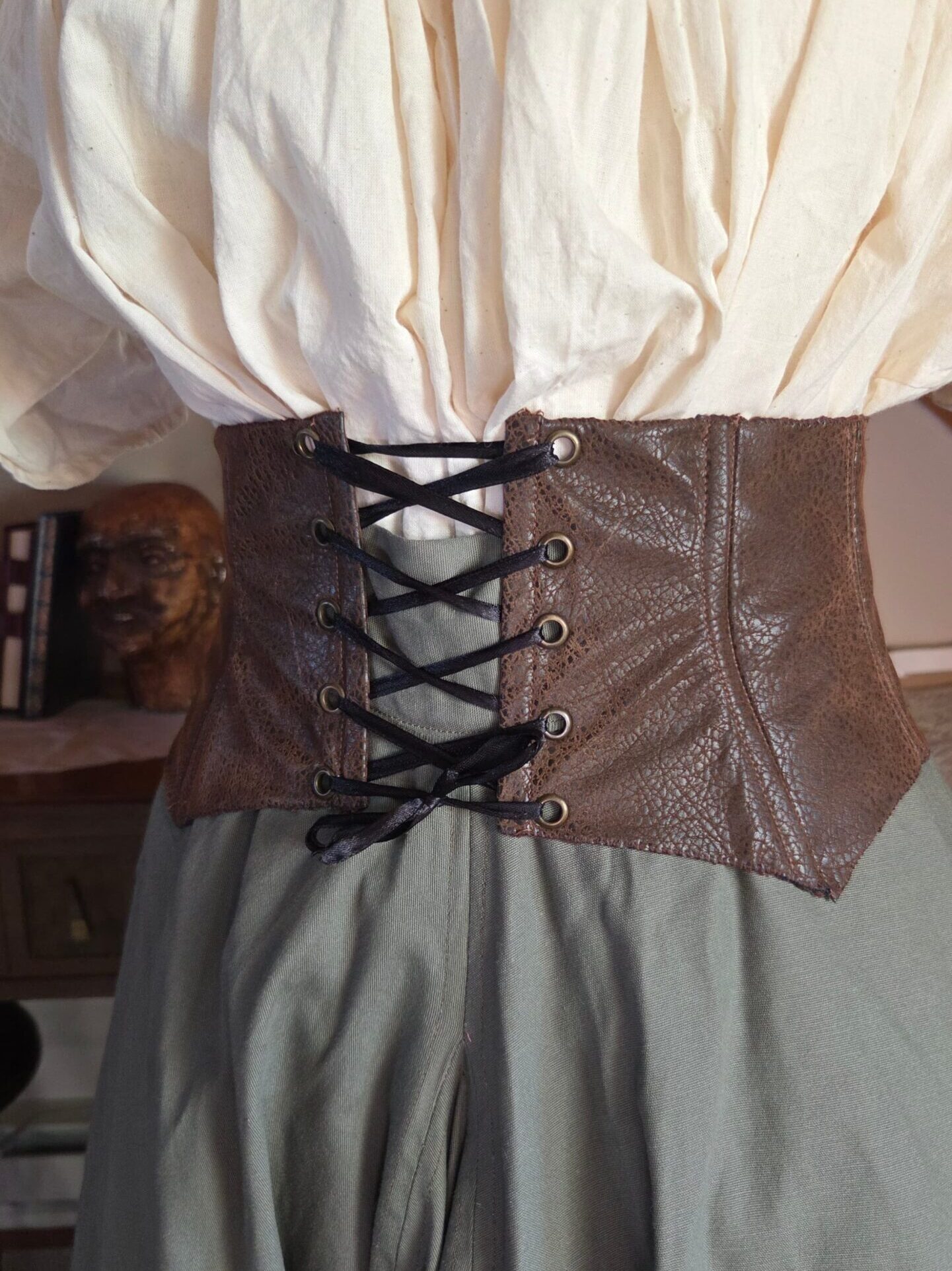 The Faux Leather Corset Belt