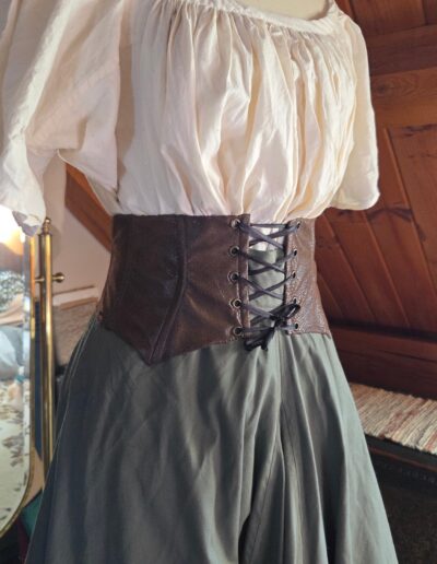 corset belt front closeup
