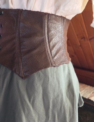 corset belt side closeup