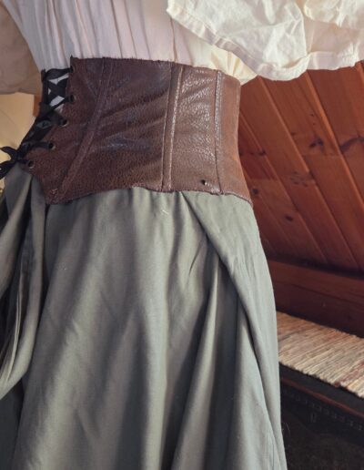 corset belt side closeup