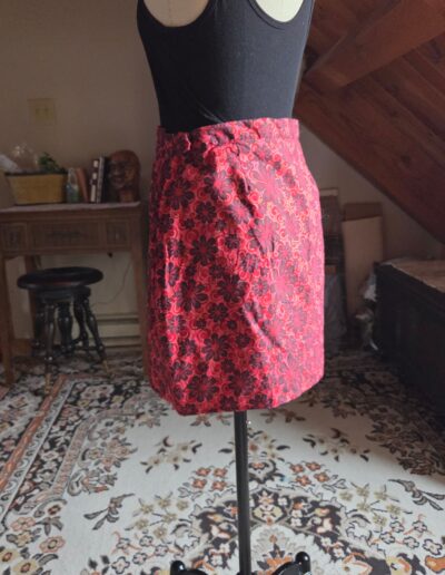 60s mini skirt back