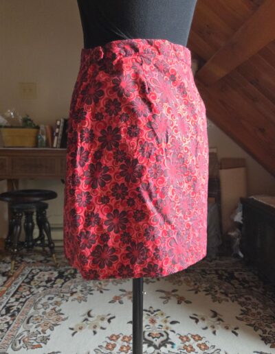 60s mini skirt back