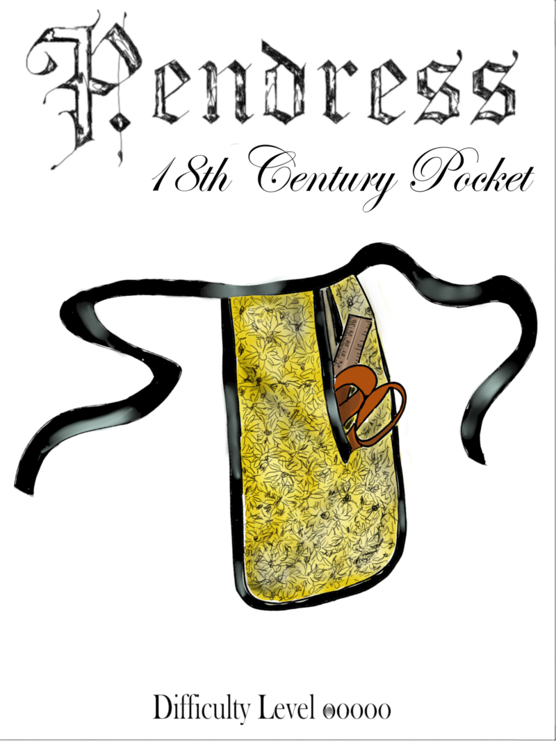 18th century pocket pattern envelope front