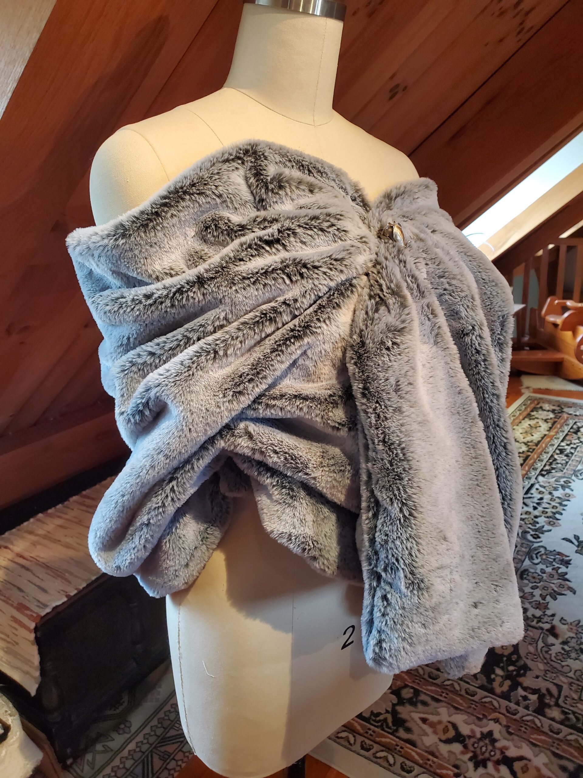 Faux Fur Shawl