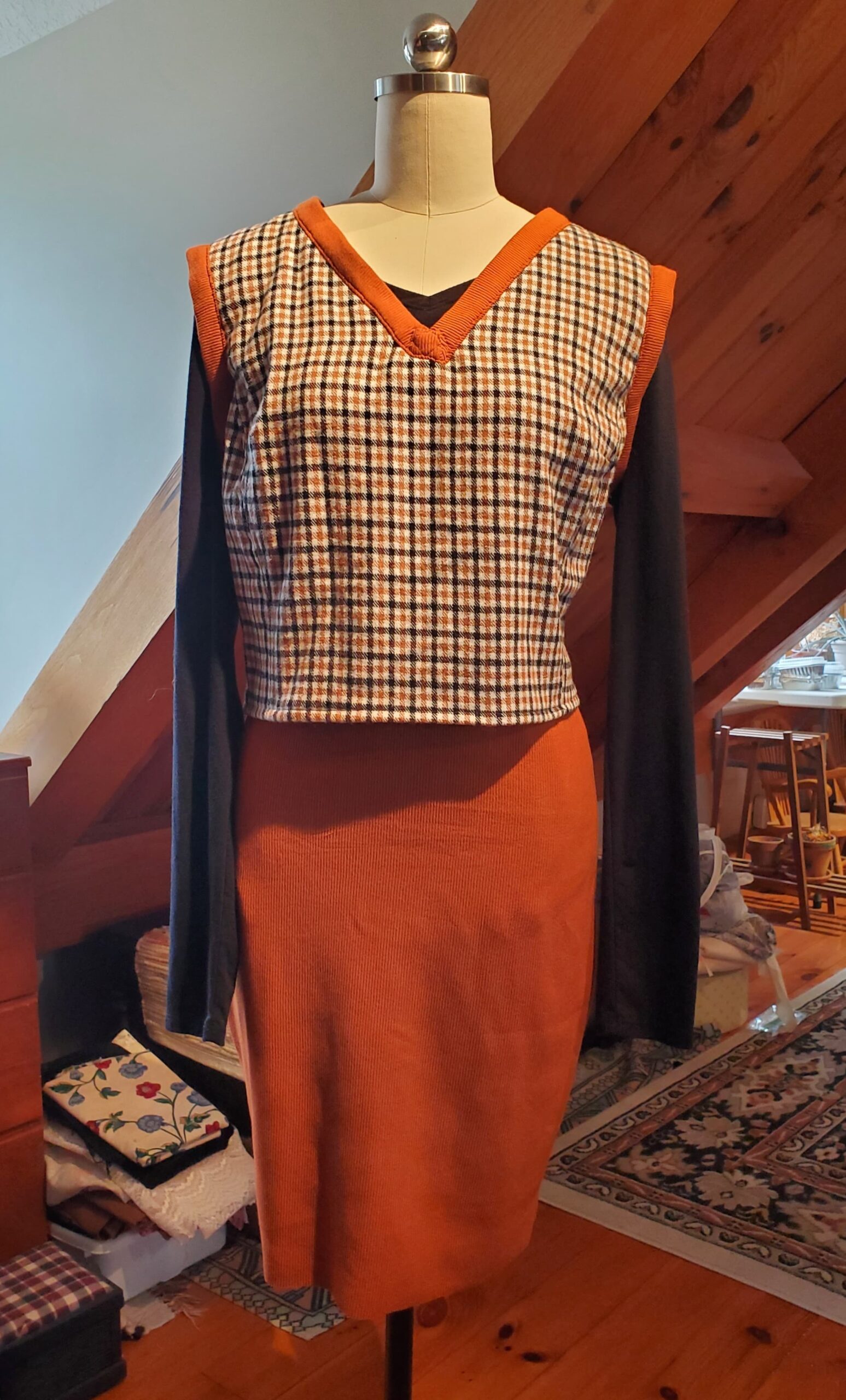 medieval peasant top front closeup