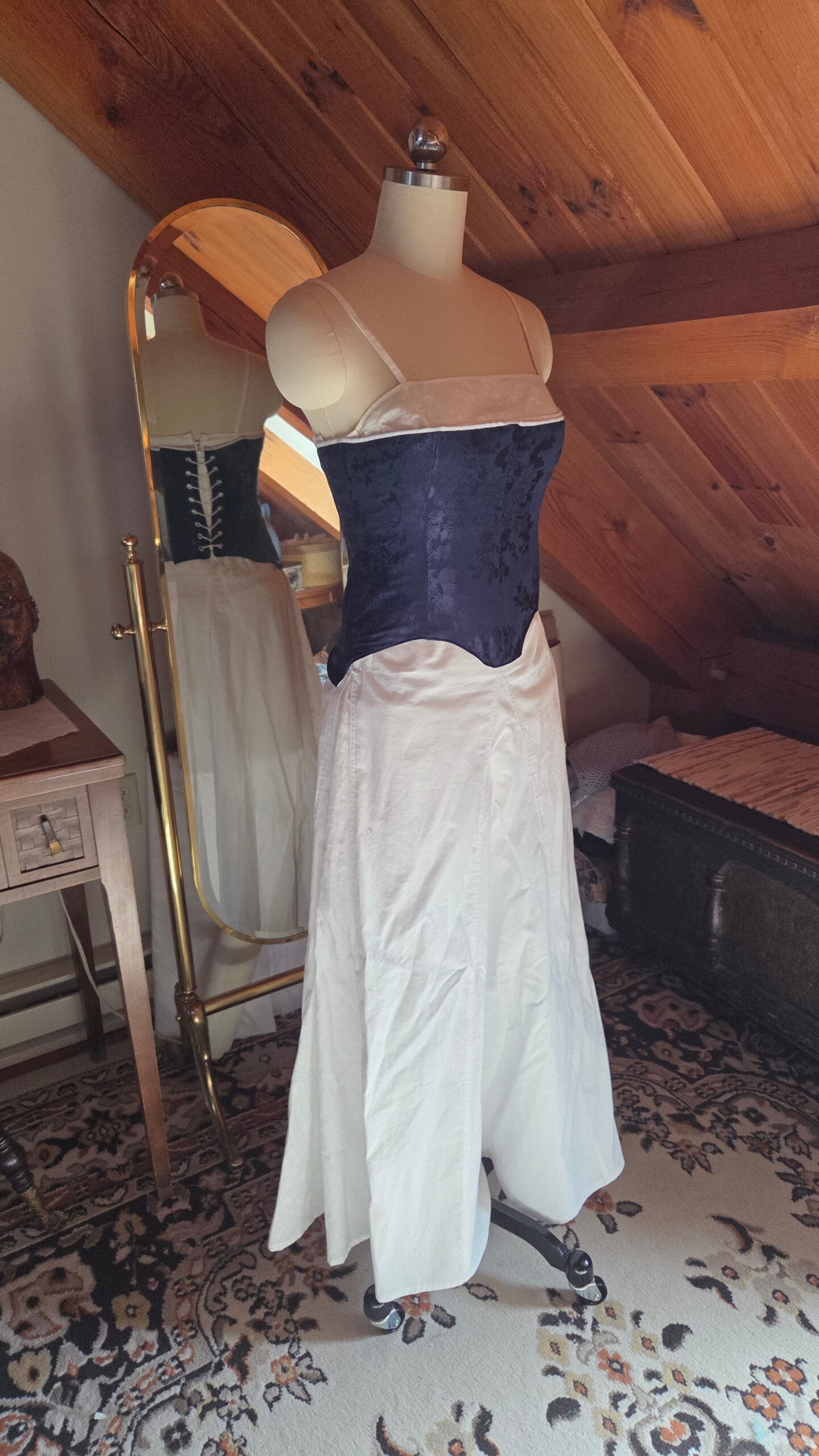 medieval peasant top front closeup