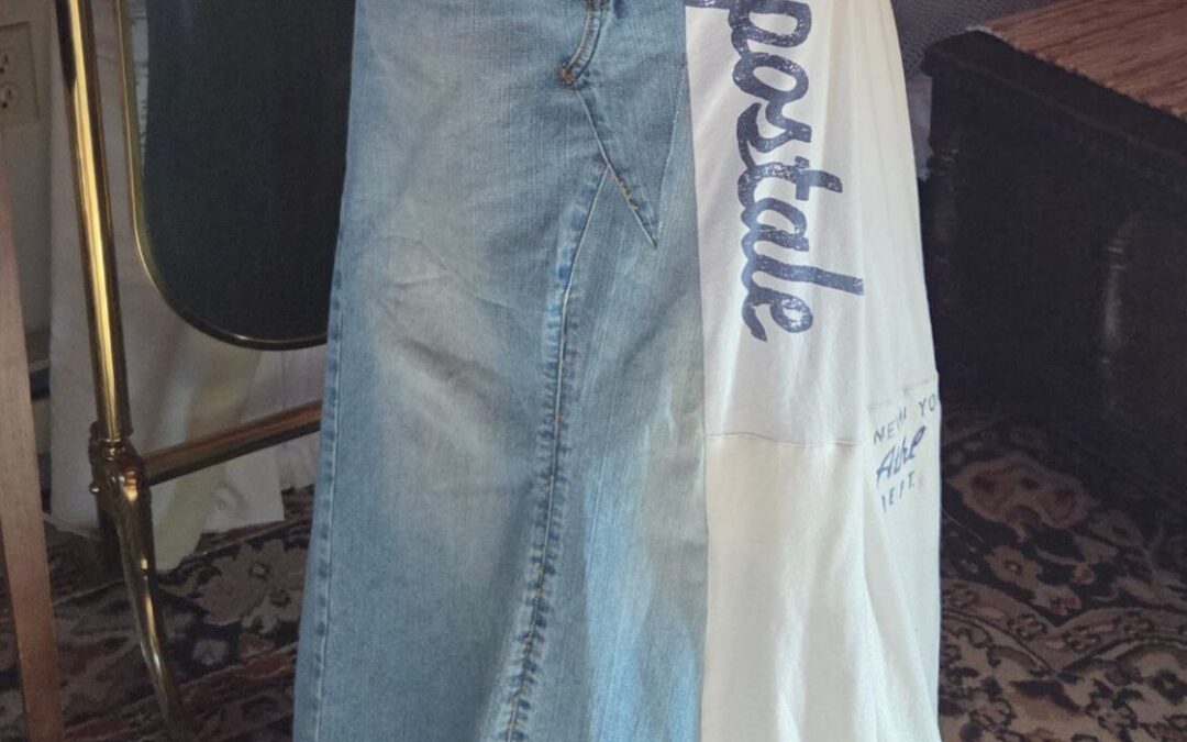 An Upcycled Jean Skirt