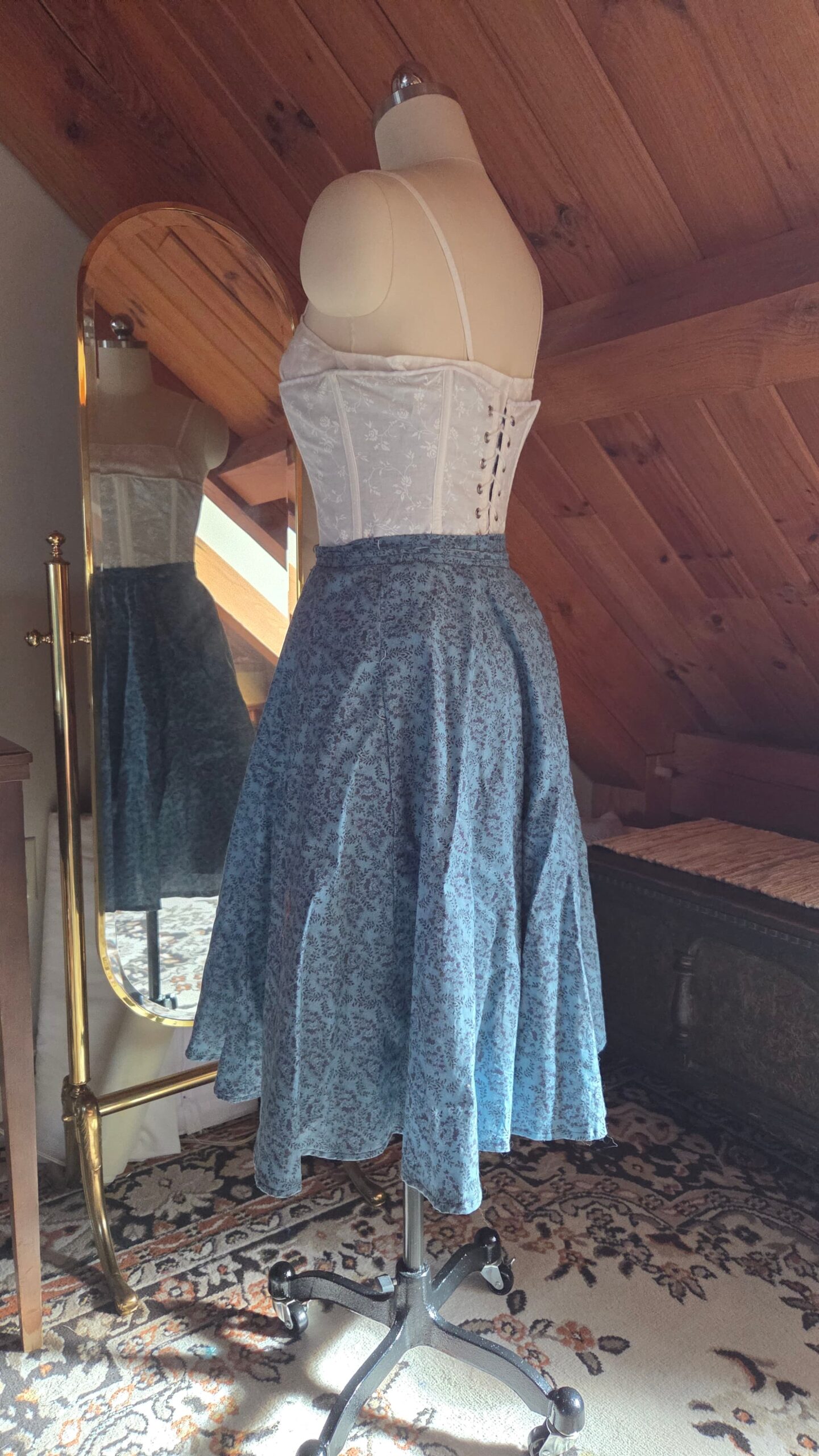 medieval peasant top front closeup